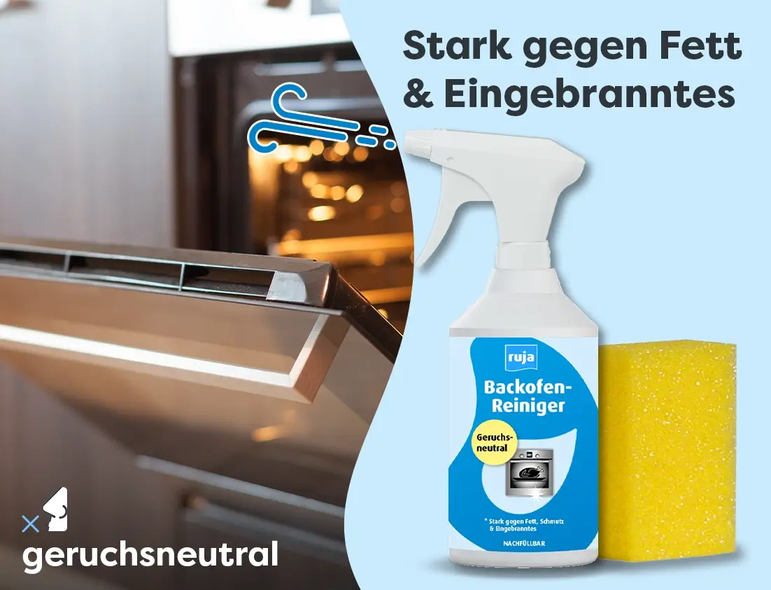 Backofen-Reiniger | 500 ml Sprühflasche inkl. Spezialschwamm